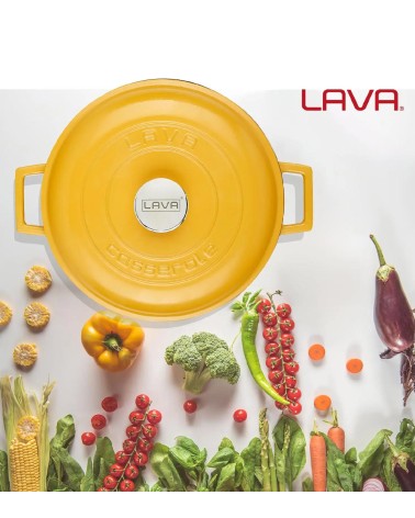 FAITOUT EN FONTE JAUNE MAT 28 CM BEH TUNISIE
