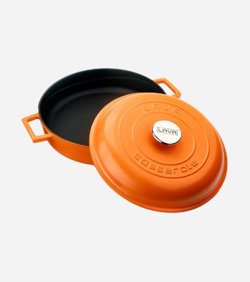 FAITOUT EN FONTE ORANGE MAT 28 CM BEH TUNISIE