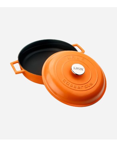 FAITOUT EN FONTE ORANGE MAT 28 CM BEH TUNISIE