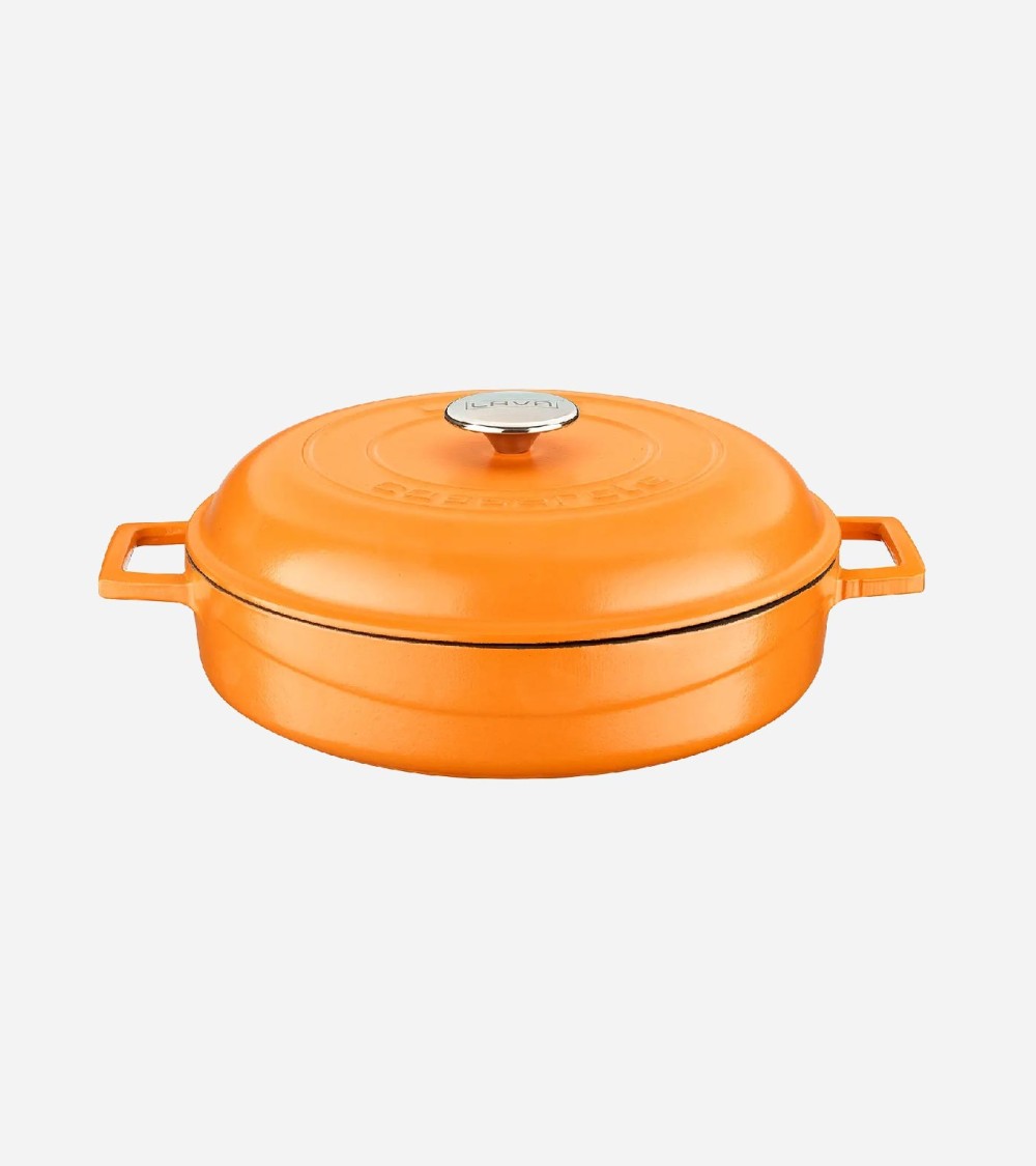 FAITOUT EN FONTE ORANGE MAT 28 CM BEH TUNISIE