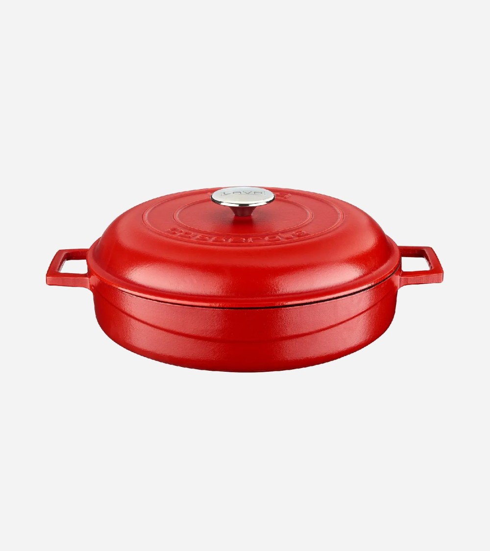 FAITOUT EN FONTE ROUGE MAT 28 CM BEH TUNISIE