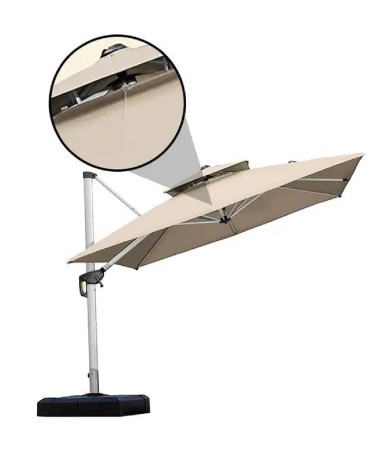 PARASOL SHADAW 3M BLANC BEH TUNISIE