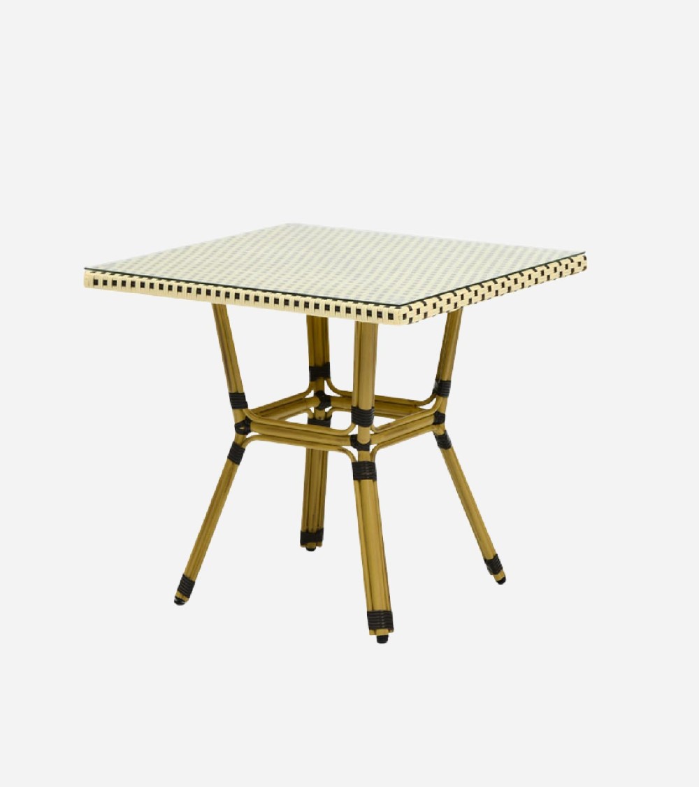 TABLE CARRÉE VERT 70 x 70 x 73 CM BEH TUNISIE