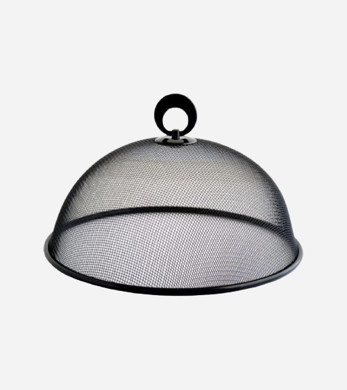 CLOCHE 30 CM EN MAILLE NOIRE
