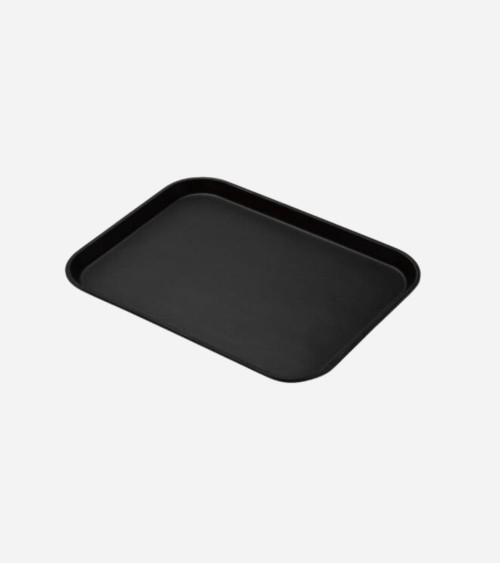 PLATEAU ANTIDÉRAPANT RECTANGULAIRE 50 x 38 CM – NOIR - BEH tunisie