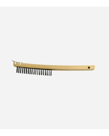 BROSSE MÉTALLIQUE AVEC GRATTOIR 35,6 CM - BEH tunisie