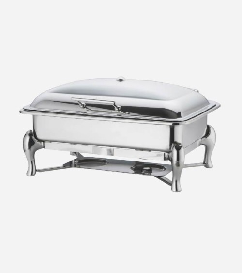 CHAFING DISH RECTANGULAIRE AVEC COUVERCLE EN VERRE GN1/1 8.3 LITRES BEH TUNISIE