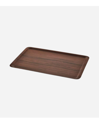 PLATEAU ANTI-DERAPANT MARRON LAMINÉ 44*32 CM // BEH TUNISIE