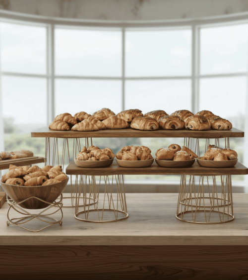 PRESENTOIR BUFFET CROWN DORE -PUJADAS - BEH TUNISIE