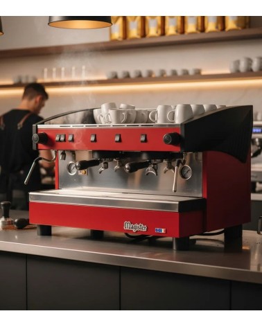MACHINE A CAFE MAGISTER 2GR SEMI-AUTO ROUGE - BEH Tunisie