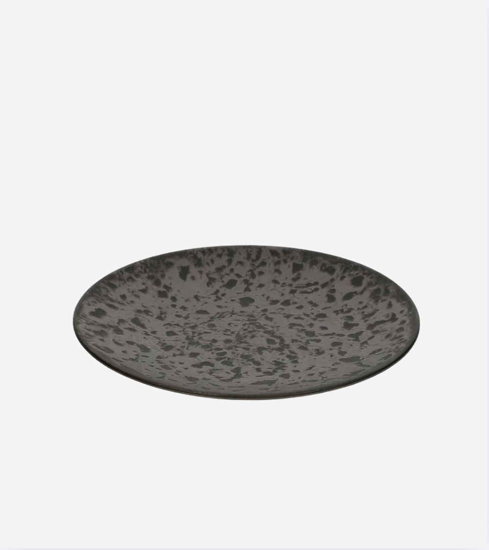 ASSIETTE GRÈS 16 Ø OSCAR GRIS - BEH TUNSIIE
