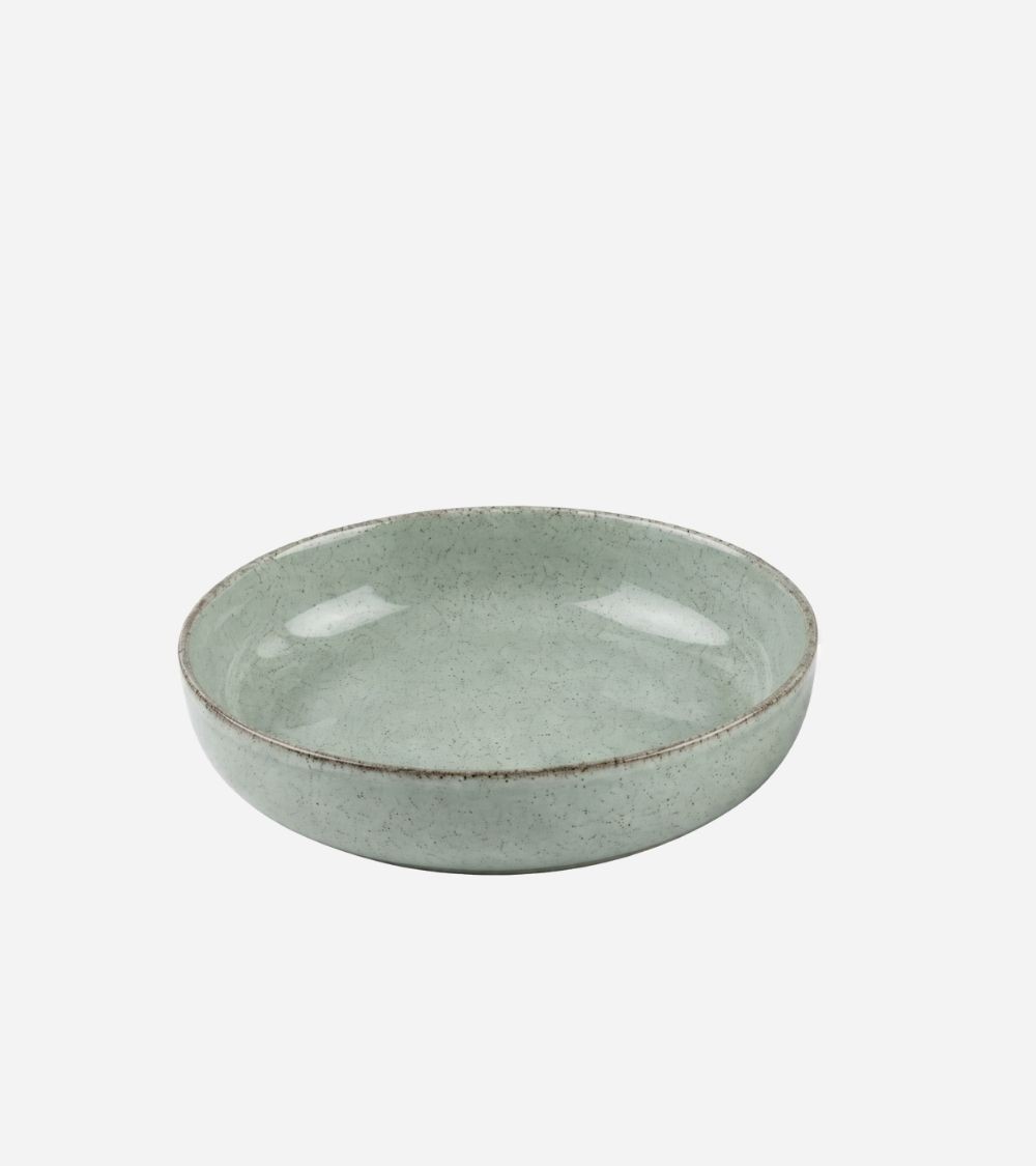 ASSIETTE CREUSE 20 CM VERT - BEH TUNISIE