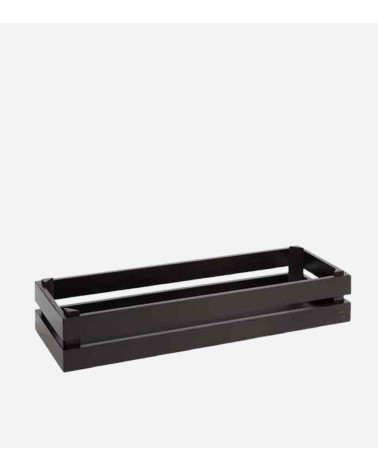 BOITE EN BOIS SUPERBOX GN 2/4 NOIRE 55,5 x 18,5CM