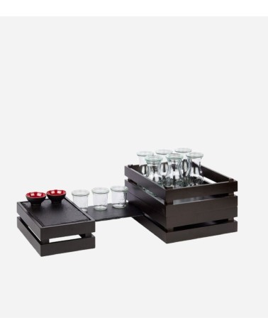 BOITE EN BOIS SUPERBOX GN 1/2 NOIR 35 x 29 CM - BEH TUNISIE