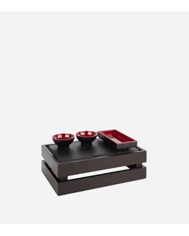 BOITE EN BOIS SUPERBOX GN 1/4 NOIRE 29 x 18,5 CM