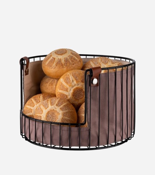 ORBEILLE A FRUITS METAL NOIR Ø 27.5 CM - APS - BEH TUNISIE