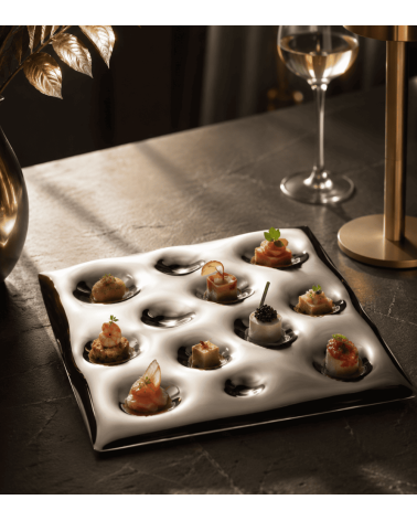 PLATEAU CARRE INOX - MEPRA - BEH
