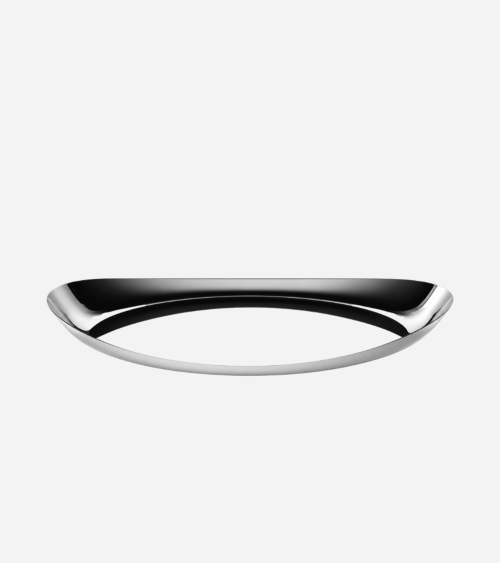 PLATEAU OVAL INOX 40x36 CM DUE - MEPRA - BEH TUNISIE