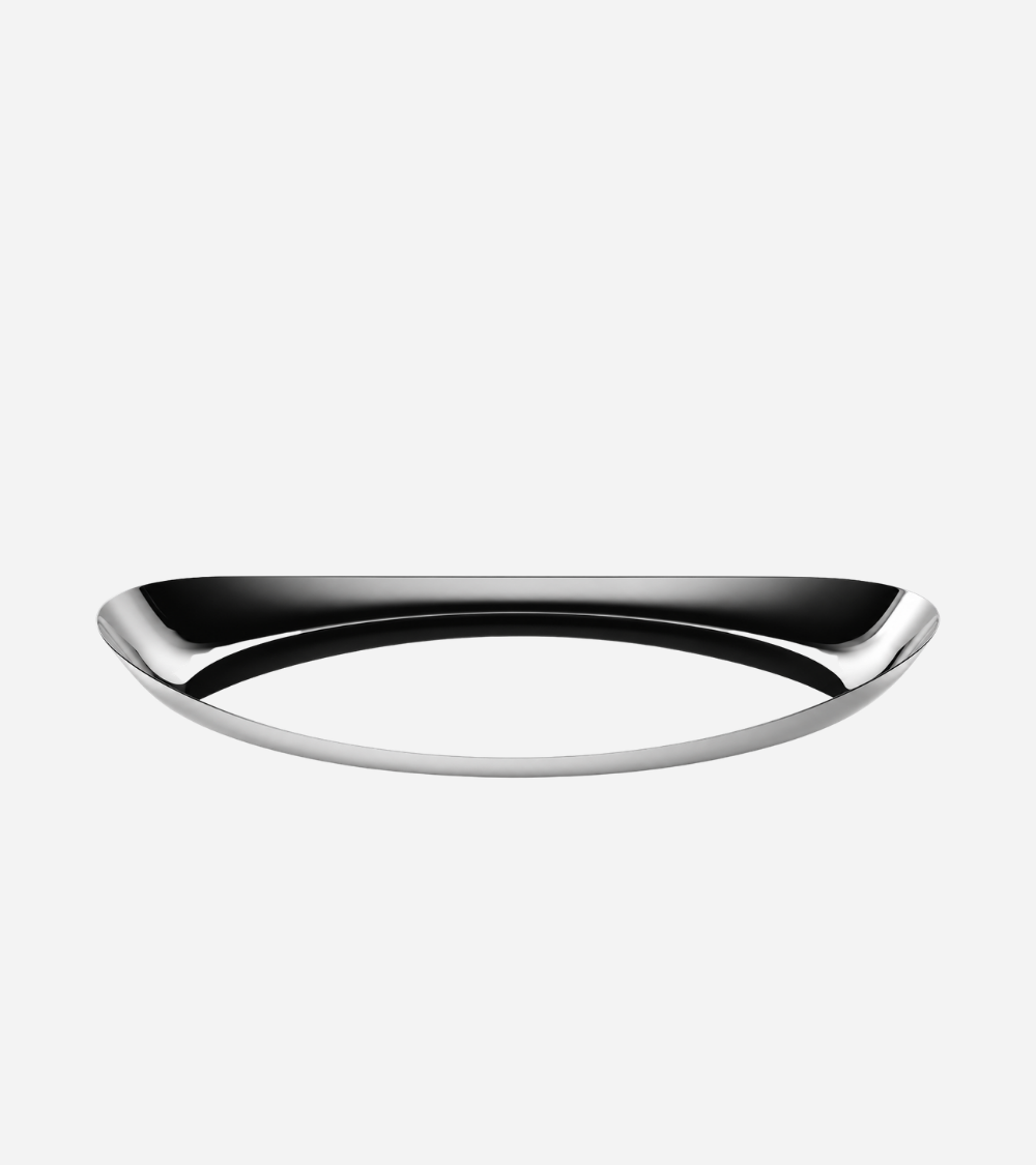 PLATEAU OVAL INOX 40x36 CM DUE - MEPRA - BEH TUNISIE