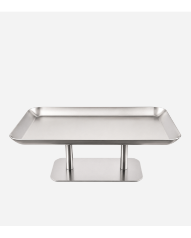 PLATEAU RECTANGULAIRE SUR PIED EN INOX 38 × 25 CM - MEPRA - beh Tunisie