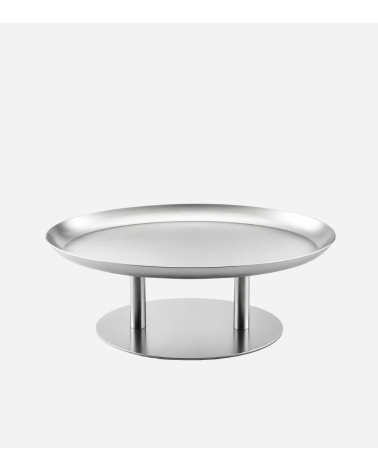 PLATEAU OVALE SUR PIED EN INOX 46 × 31 CM - MEPRA - TUNISIE