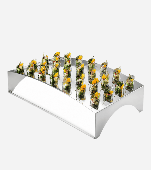 PRÉSENTOIR DE BUFFET INOX POUR LA PRÉSENTATION D’AMUSE-BOUCHES - MEPRA - BEH