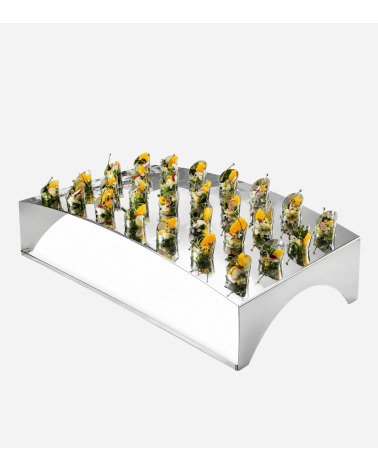 PRÉSENTOIR DE BUFFET INOX POUR LA PRÉSENTATION D’AMUSE-BOUCHES - MEPRA - BEH
