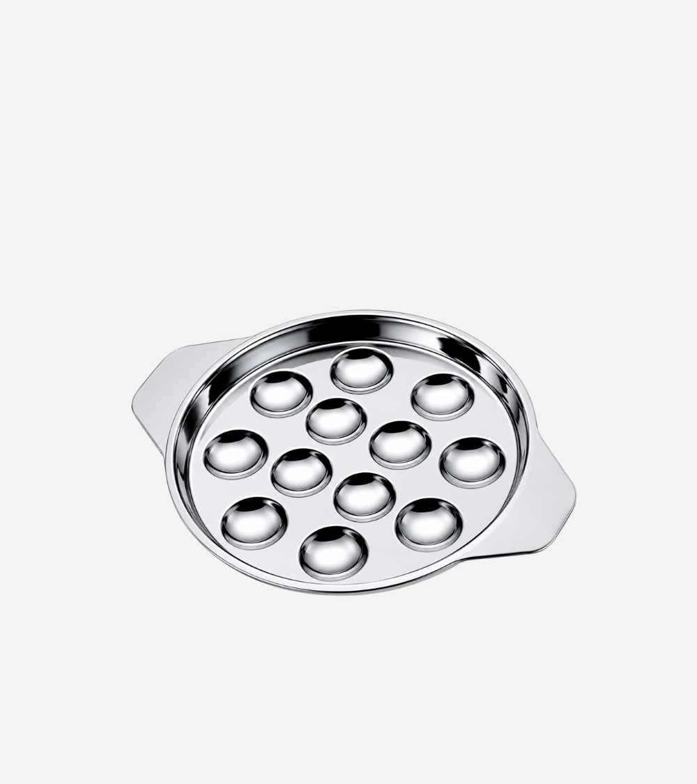 PLAT A ESCARGOT INOX 12 PCS Ø 18 CM - MEPRA