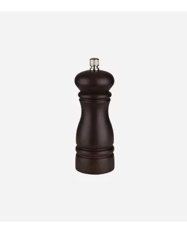MOULIN A POIVRE EN BOIS MARRON H 15 CM Ø 5,5 CM